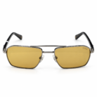 Amber Lens Gunmetal Aviator Sunglasses