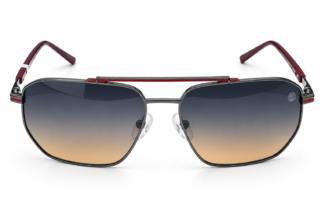 Premium Rectangular Metal Sunglasses with Gradient Lenses